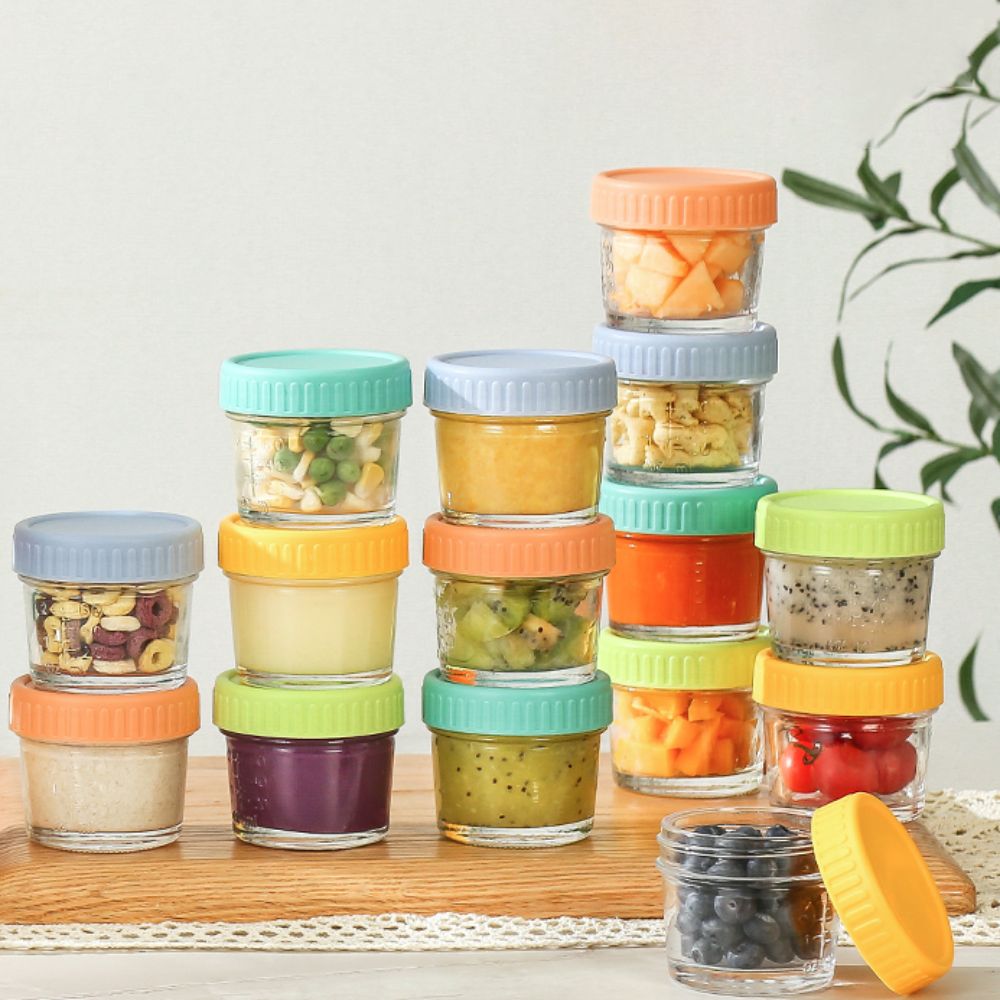 Baby Food In Jars - 6pcs Glass Baby Food Jar Reusable