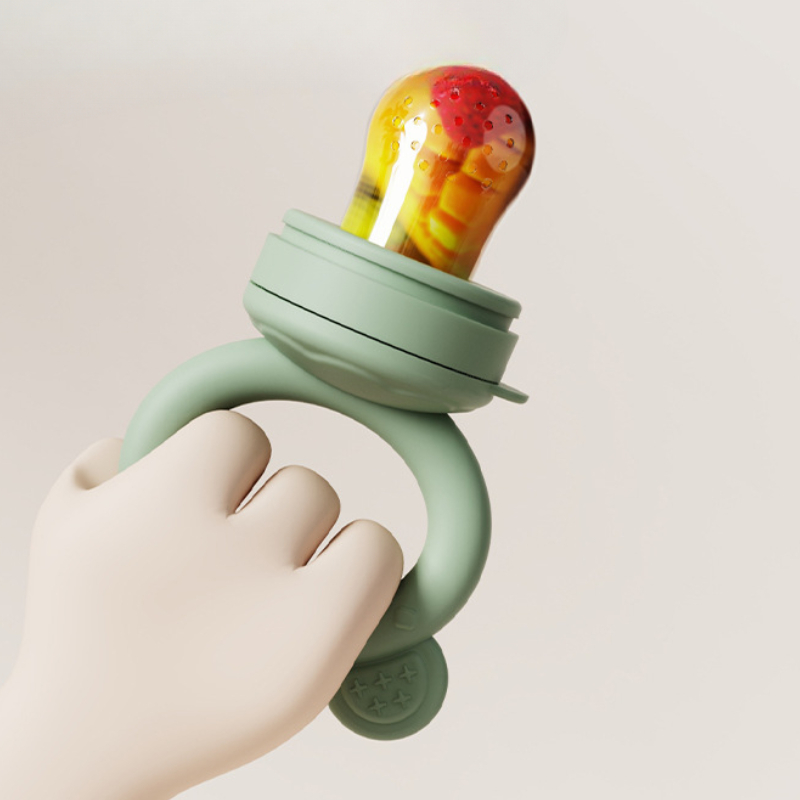 Baby Food Guide - Baby Pacifier Fruit Feeder With Cover