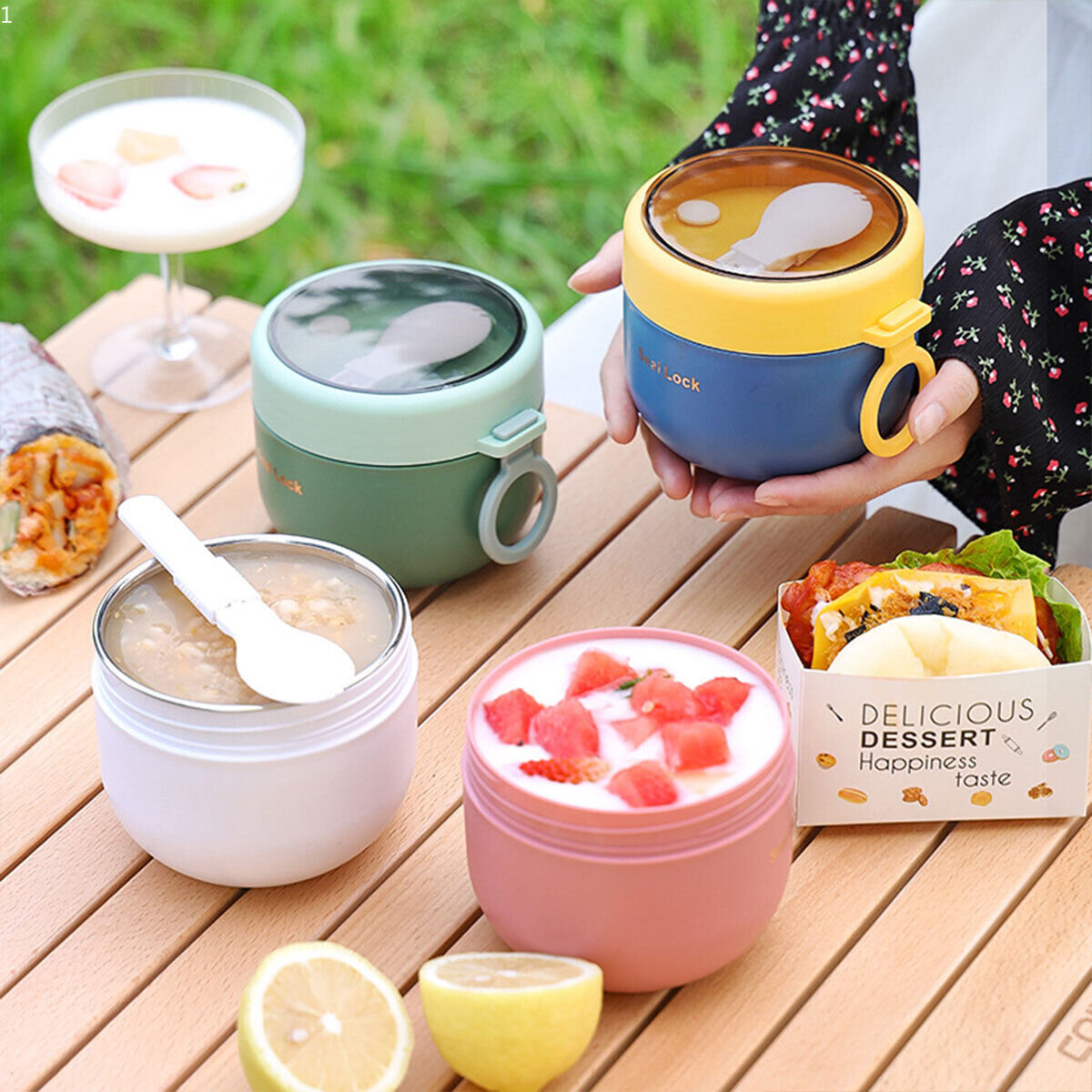 600ML Stainless Steel Lunch Bo - Baby Food Warmer Portable recension och pris