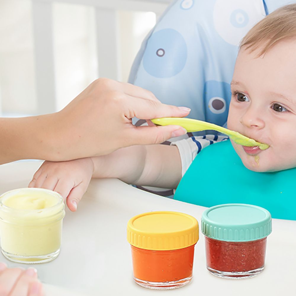 6pcs Glass Baby Food Jar Reusa - Baby Food In Jars recension och pris