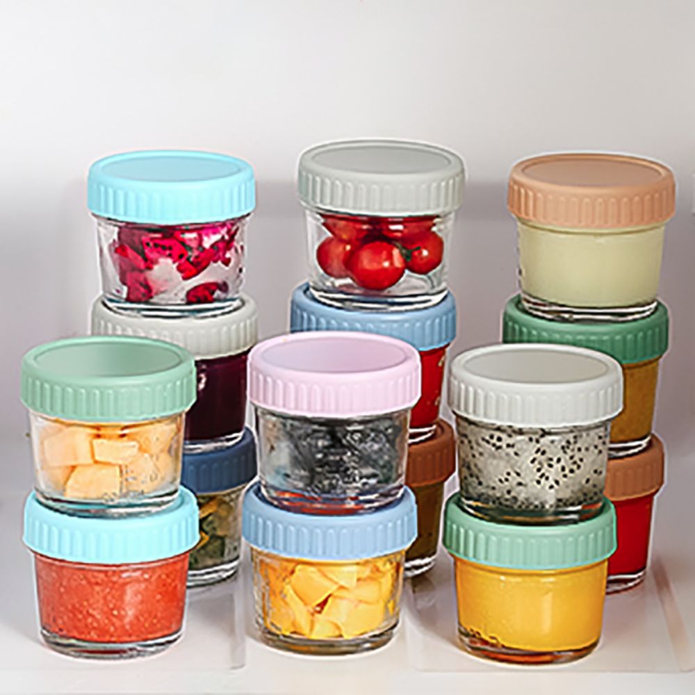 6pcs Glass Baby Food Jar Reusa - Baby Food In Jars recension och pris