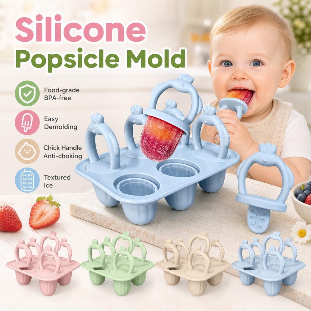 1set Silicone Popsicle Mold Si - Baby Food Homemade recension och pris