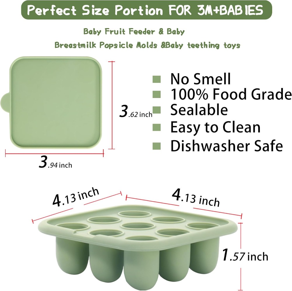 Baby Food Freezer Tray, Silico - Baby Food Homemade recension och pris