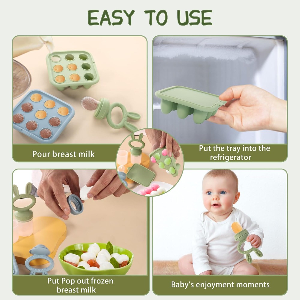 Baby Food Freezer Tray, Silico - Baby Food Homemade recension och pris